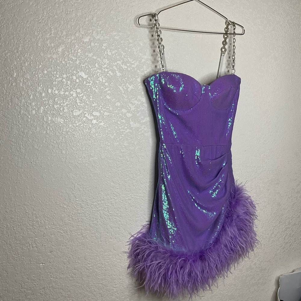 Nadine Merabi Fifi Purple Dress - Picture 2 of 16